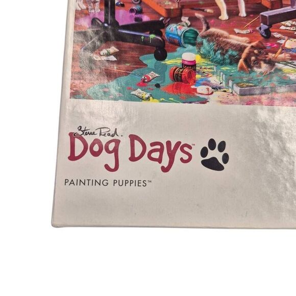 Buffalo Games Dog Days Steve Read Painting Puppies 750 pc Jigsaw Puzzle - Picture 8 of 11